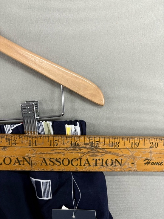 Nautica Swim Trunks Shorts Blue Flag Large Retro Sumer Vacation - Picture 7 of 8